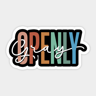 Openly Gray hair Sticker